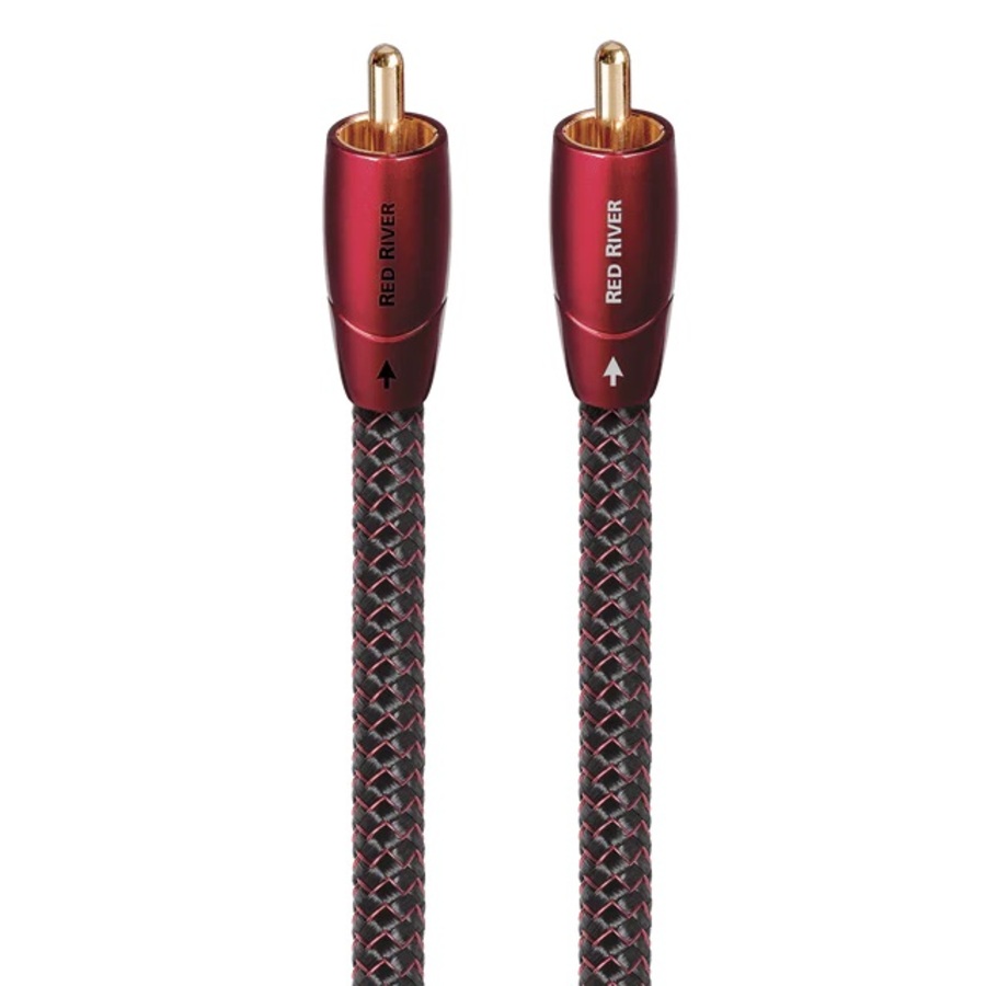 AUDIOQUEST Red River 3M 1 to 1 RCA male. Solid pe