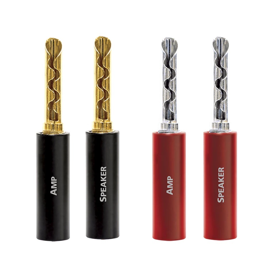 AudioQuest SET of 8 GOLD SG100 BANANA