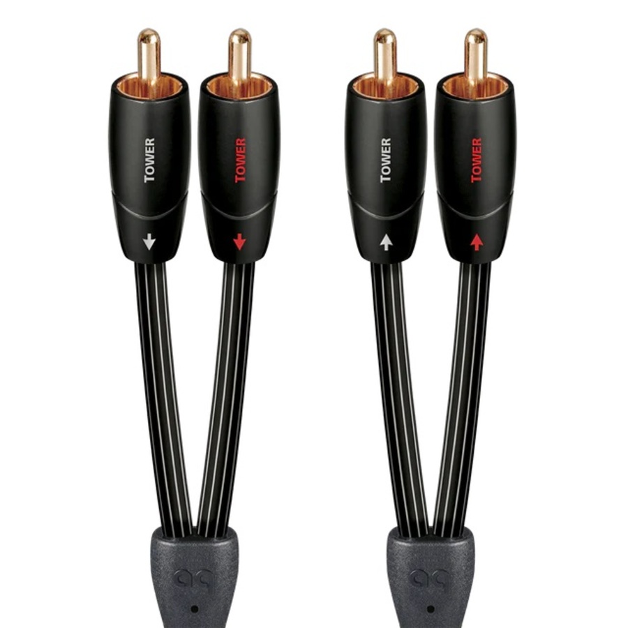AUDIOQUEST Tower 5M 2 to 2 RCA Male. Solid Long Gr
