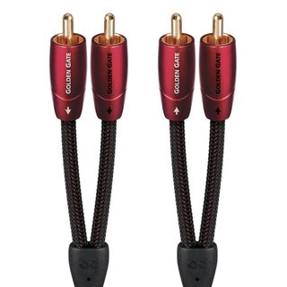 AUDIOQUEST Golden Gate 1M  2 to 2 RCA male. Solid